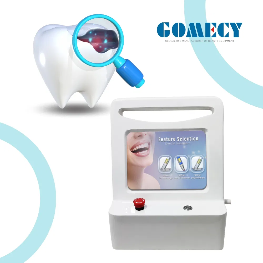 980 1470 Nm 650nm Soft Tissue Dental Diode Laser for Oral Surgery Fiber Dental Laser Machine Double-Wavelength Equipment