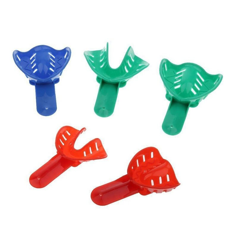 Tooth Bite Registration Various Size Colorful Large Plastic Dental Disposable Impression Tray