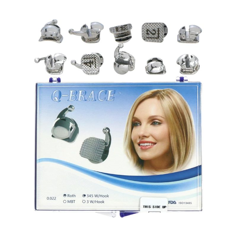 Round Ball Shape Dental Orthodontic Q Type Self-Ligating Bracket