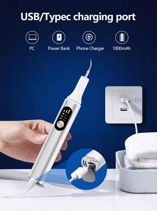 Advanced Sonic Teeth Cleaner Electric Toothbrush LED Whitening Device