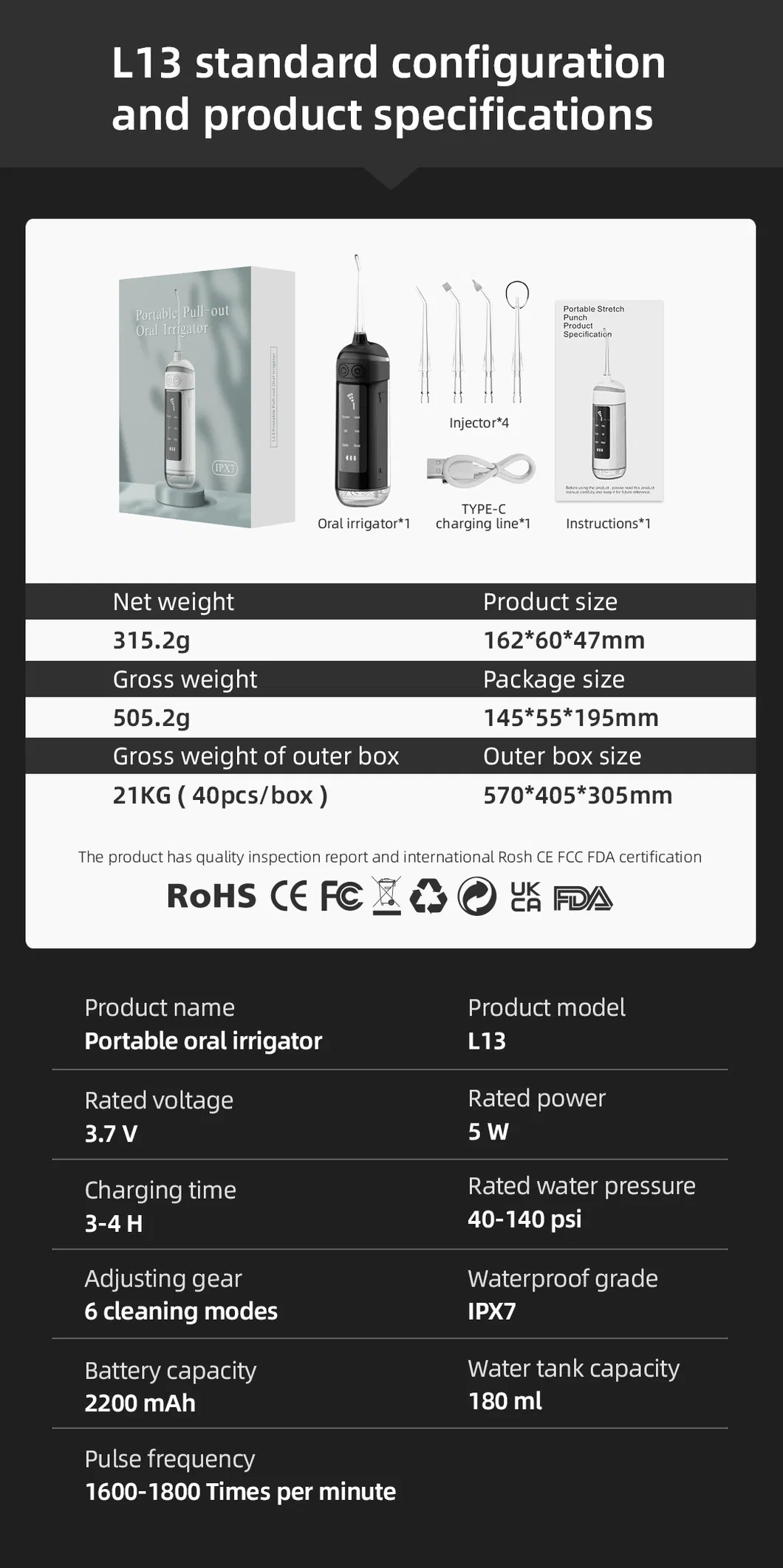 Portable Water Flosser