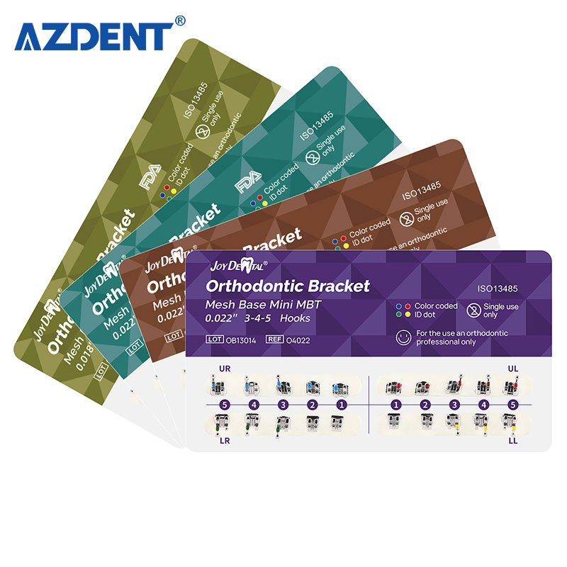 Dental Consumables Mini Roth/Mbt 022/018 Mesh Base Split Orthodontic Brackets