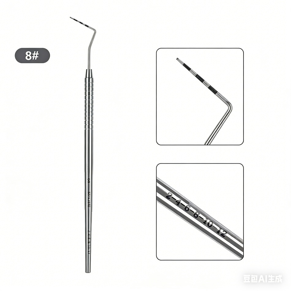 New Dental Instruments Professional Teeth Cleaning Oral Care Hygiene Kit Periodontal Probe