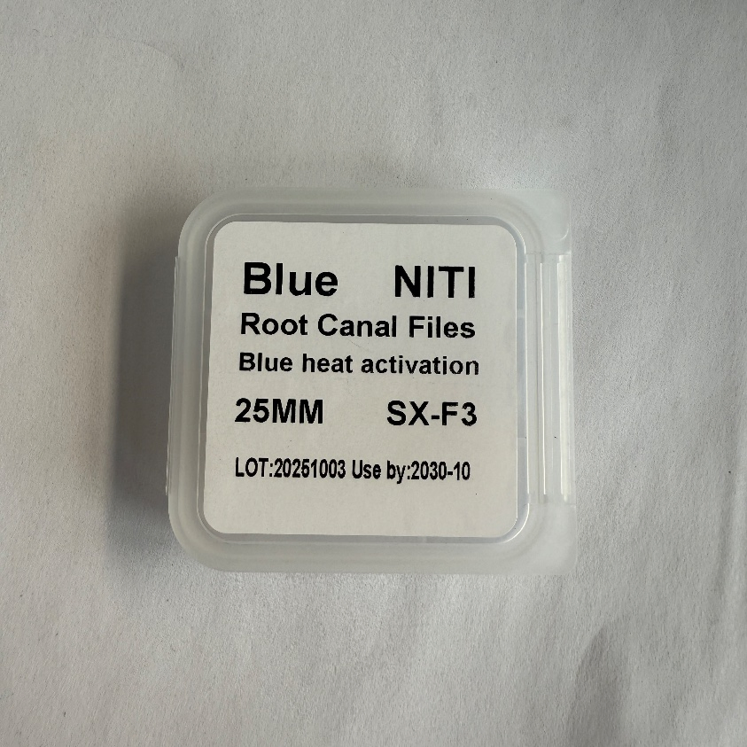 Heat-Activated Niti Endodontic Blue Rotary Dental Files for Superior Root Canal Procedures