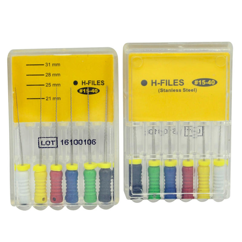 Dental Endodontic Stainless Steel H Files Hand Use