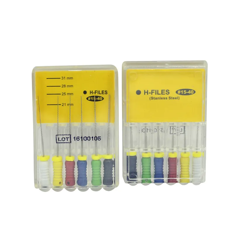 Dental Endodontic Stainless Steel H Files Hand Use