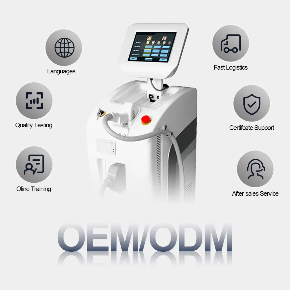Huamei Diode Laser Hair Removal Machine 808nm Diode Laser Dental Diode Lasertriple Wavelength Diode Laser Hair Removal