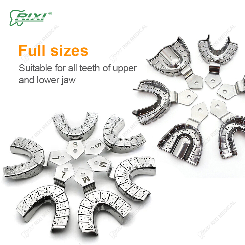 Specialized Instrument Equipment CE Approved Rixi Metal Impression Stainless Steel Trays