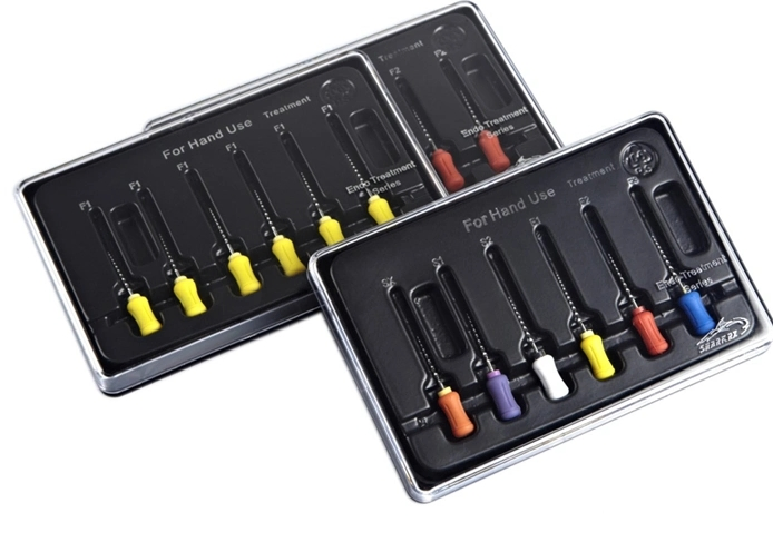 6PS Hand Use Taper Niti Endodontic Canal Root Files 25mm/19mm/21mm Dental Rotary Files