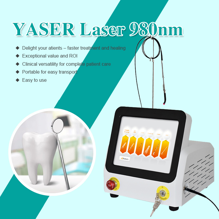 Hot Sale Portable 980nm 30W 60W Dental Soft Tissue Laser Therapy Hard Tissue Whitening Dental Laser Device