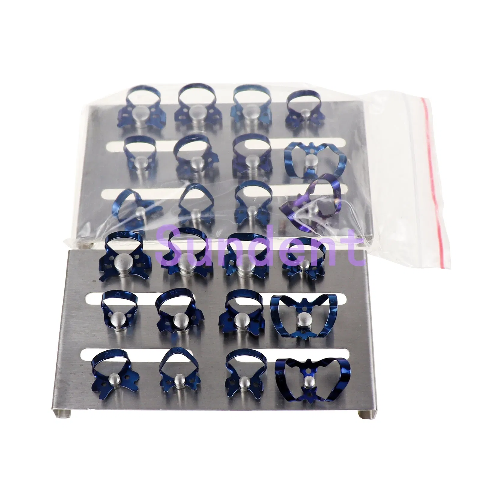 Rubber Dam Clump Kit Dental Instrument Stainless Steel 12PCS/Kit