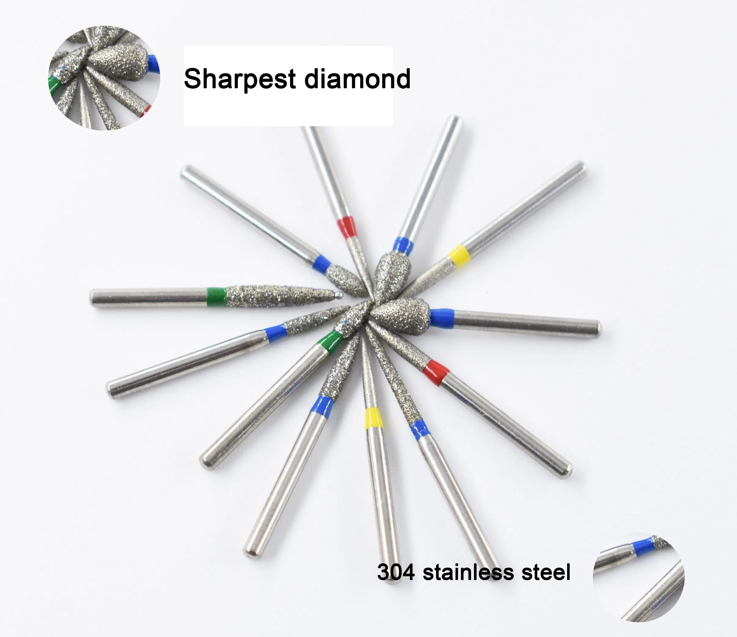 Dentist Dental Diamond Burs Multiple Size Fo Series