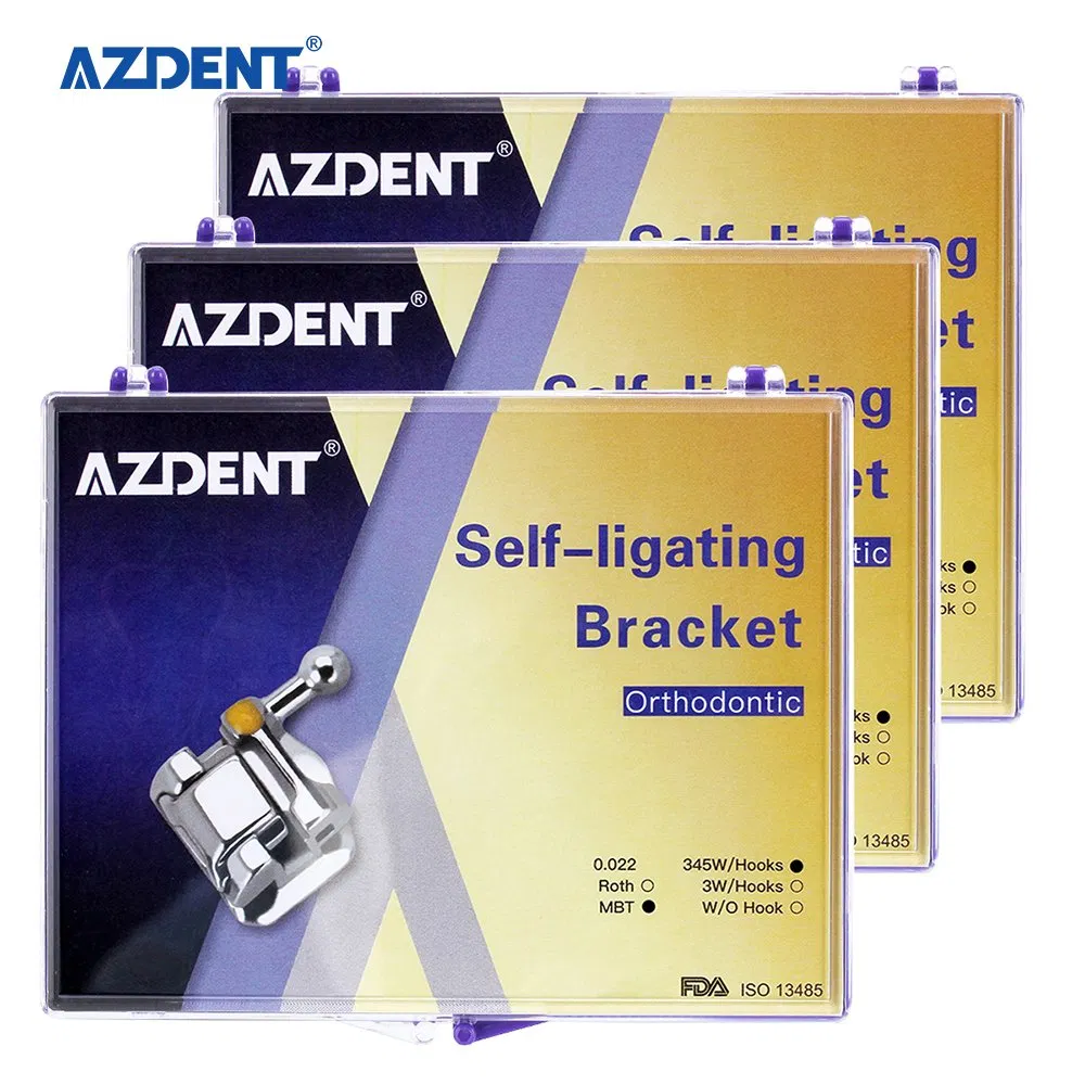 Azdent Dental Passive Self-Ligating Q Style Orthodontic Brackets