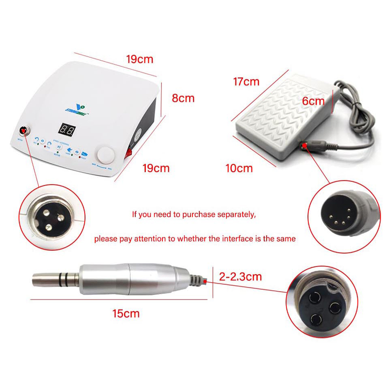 Dental Micromotor Machine 50000 Rpm Brushless Motor Micromotor Equipment Dental Products Polishing Kit for Dental Resin