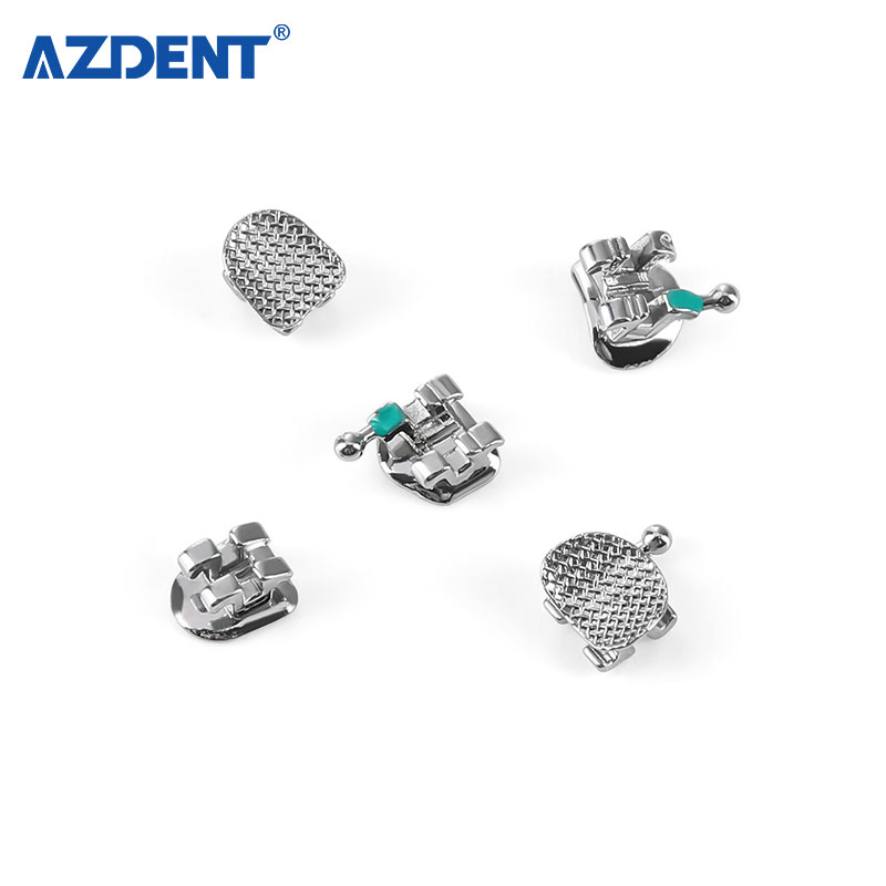 Azdent Dental Standard Roth 022/Mbt 018 Split Welding Straight Wire Orthodontic Brackets