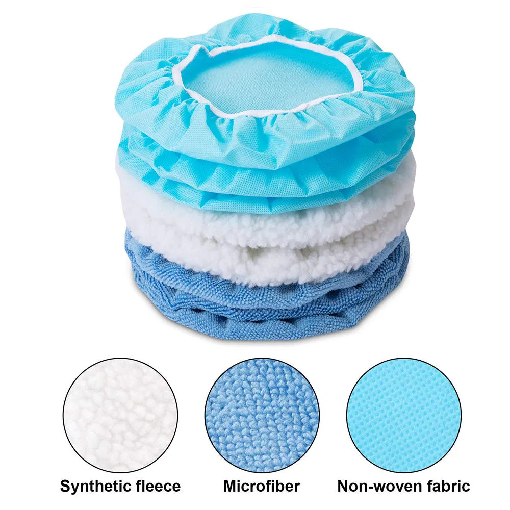 Custom Car Detailing Kit Car Buffer Polisher Pad Bonnet Microfiber Bonnet Polishing Bonnet Buffing Pad Cover