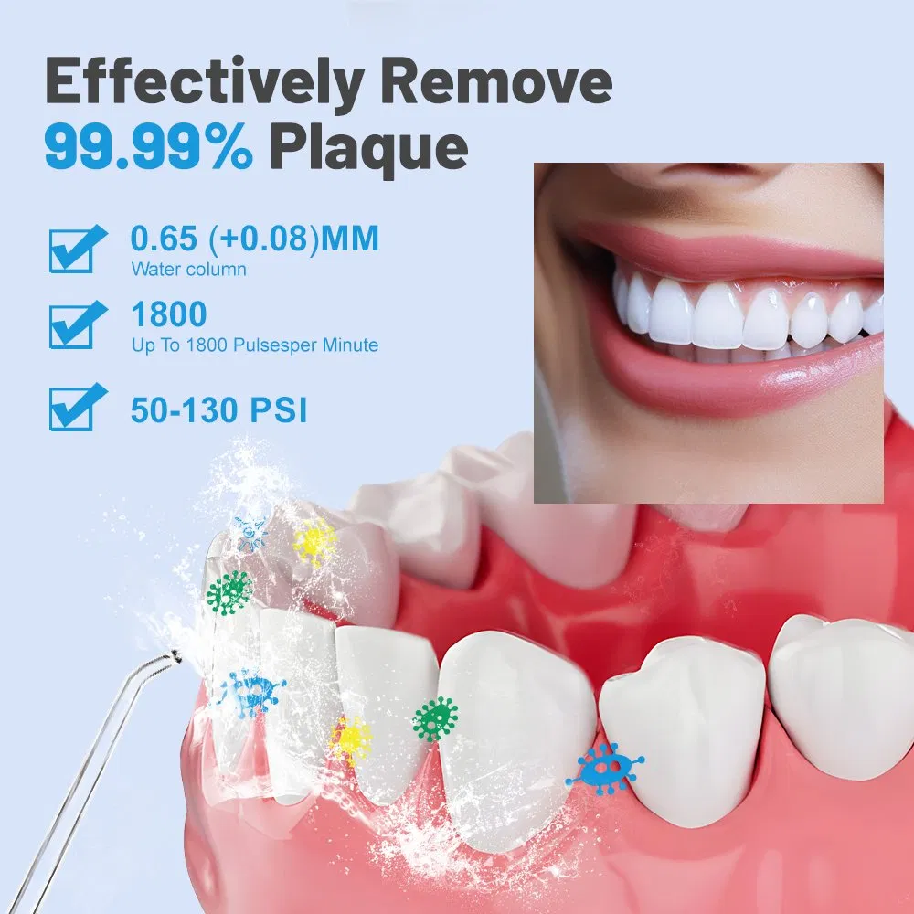 Wholesale Top Electric Waterproof Rechargeable Oral Irrigator Removal Dental Plaque Water Flosser Factory