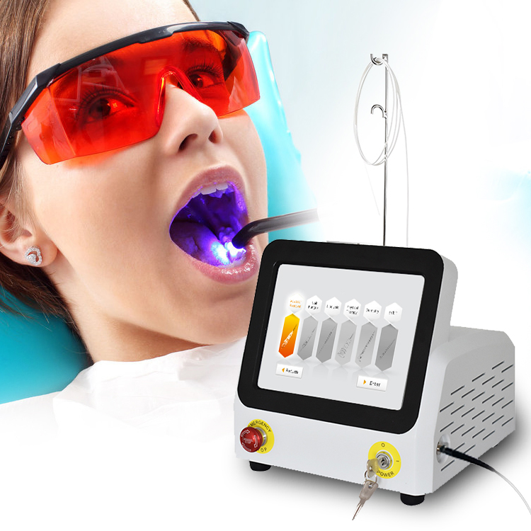 Hot Sale Portable 980nm 30W 60W Dental Soft Tissue Laser Therapy Hard Tissue Whitening Dental Laser Device