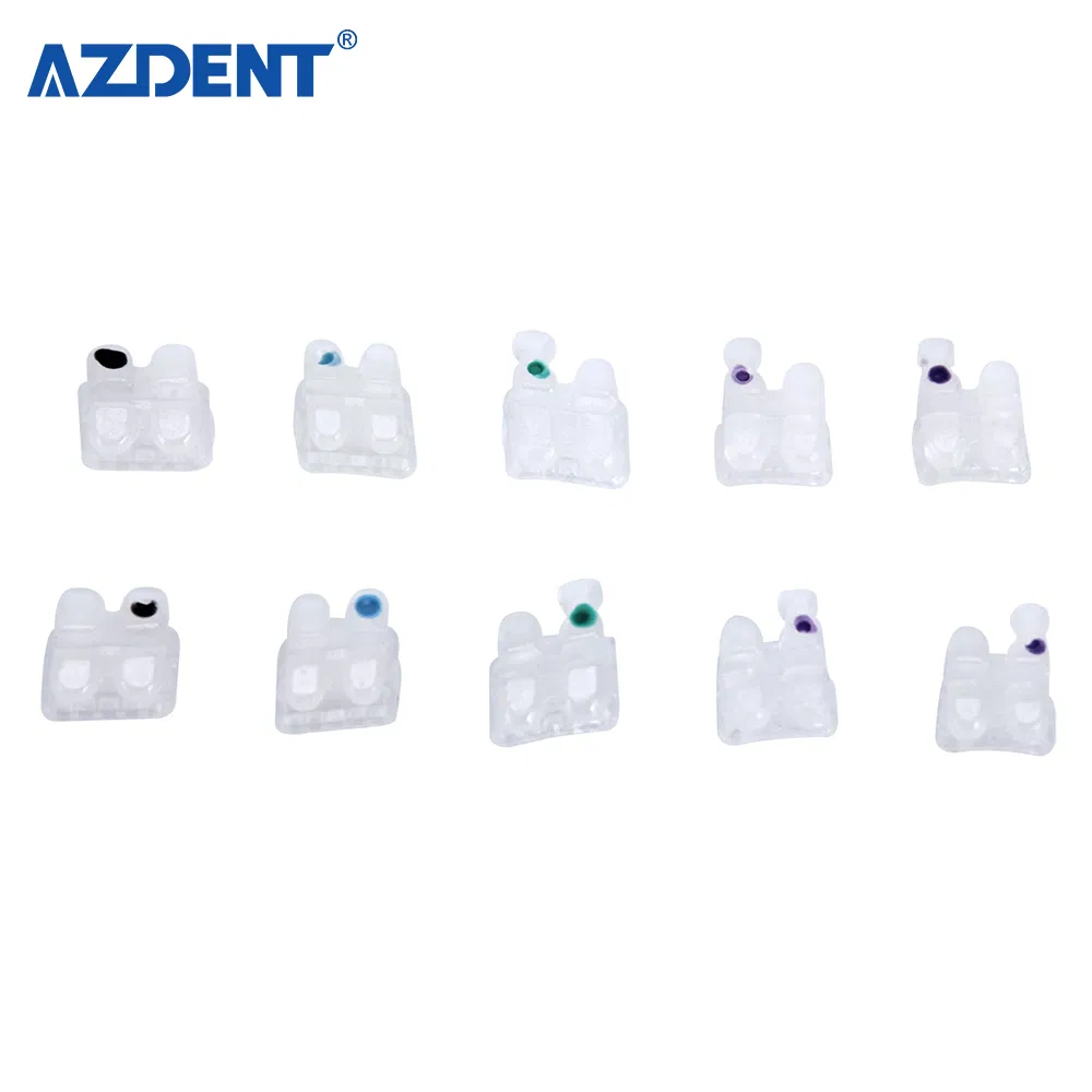Hot Sale Azdent Dental Materials Mbt 022 Orthodontic Ceramic Brackets