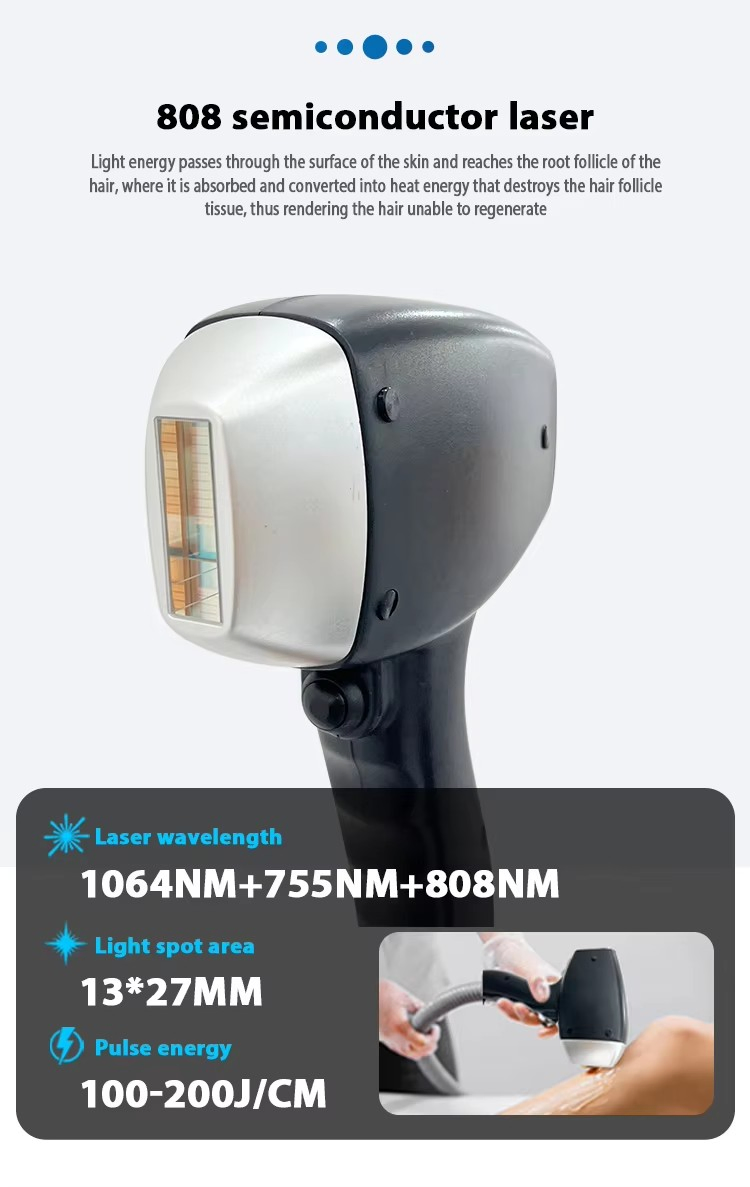 808nm 755nm 1064nm Epilator Hair Removal Skin Rejuvenation Laser Dental Laser Diode