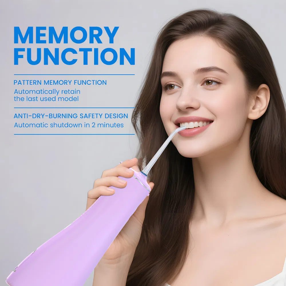 Freshday Ipx7 Waterproof Oral Irrigator 4 Modes 320ml Portable Dental Water Flosser for Deep Teeth Cleaning