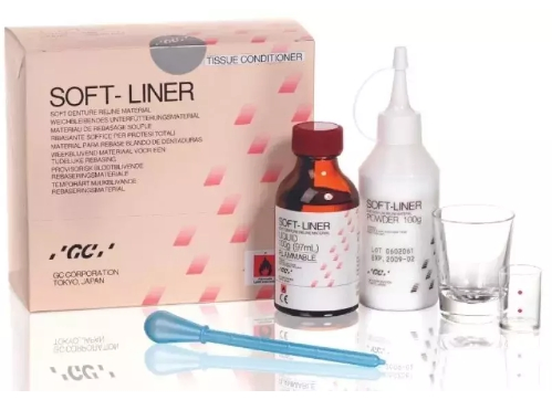 Gc Soft-Liner Acrylic Temporary Relining Material Dental Composite Material