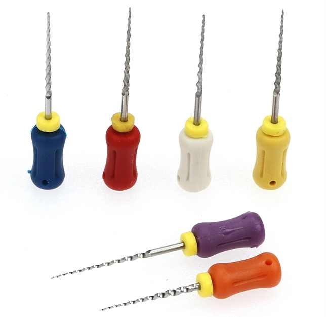 6PS Hand Use Taper Niti Endodontic Canal Root Files 25mm/19mm/21mm Dental Rotary Files