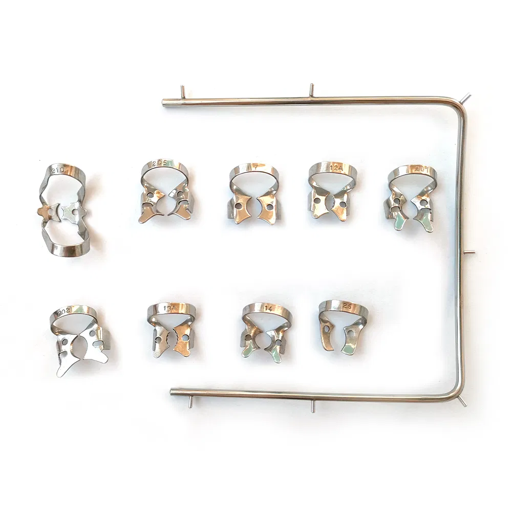 High Quality Stainless Steel Dental Instrument Rubber Dam Clamp Sets Surgical Instruments Kit