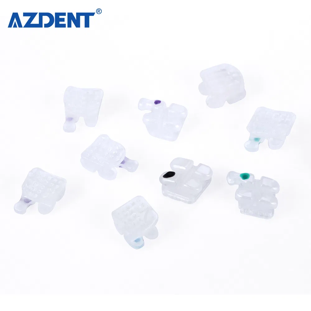 Hot Sale Azdent Dental Materials Mbt 022 Orthodontic Ceramic Brackets