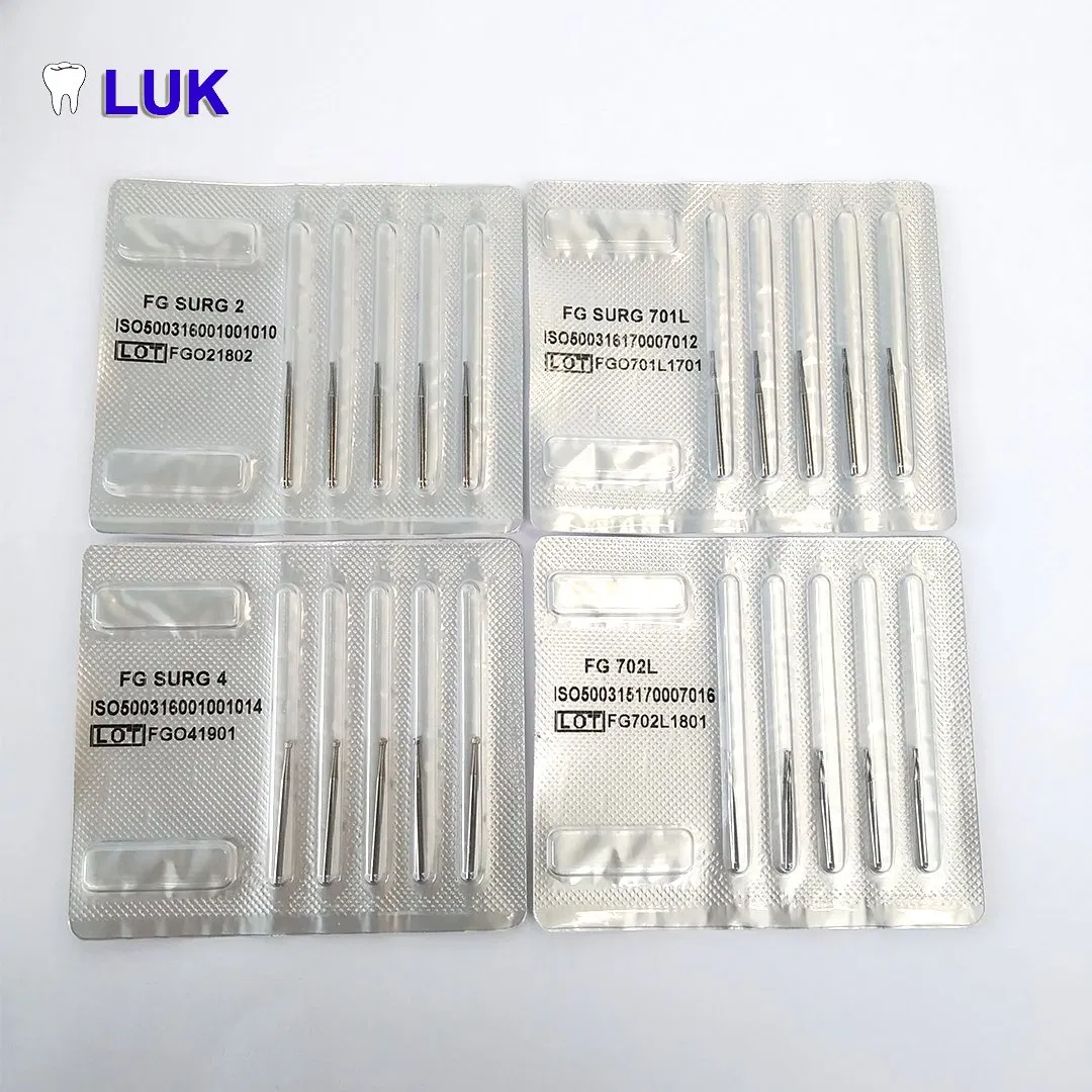 CE Approved Dental Surgical Tungten Burs High Speed Dental Carbide Burs (FG Series)