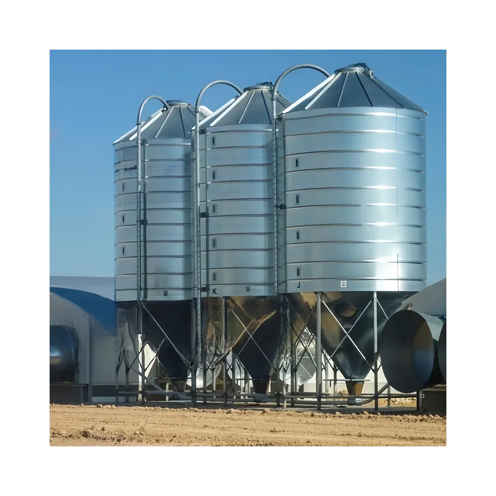 Granular Powder Material Temporary Storage Tank Discharges Materials Efficiently