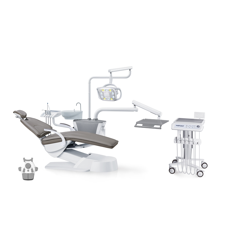 LK-AF100 Foshan Luxury Dental Chair Unit Equipment Factory Price with 2pcs Stool