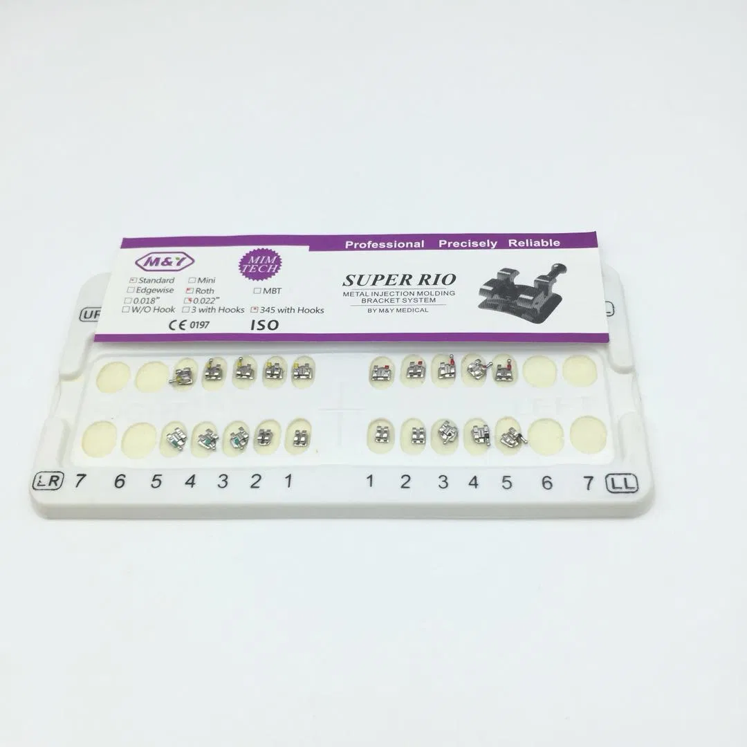Dental Metal Brackets Roth Mbt Ortho Braces Orthodontic Materials