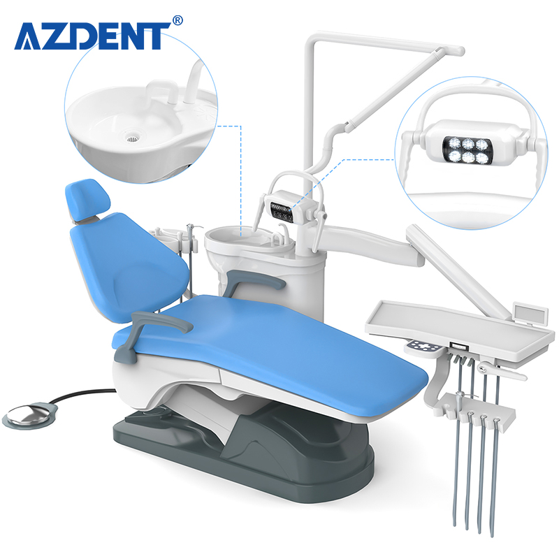 High Quality Hospital Furniture Dental Chair Hard Leather Computer Controlled Dental Unit