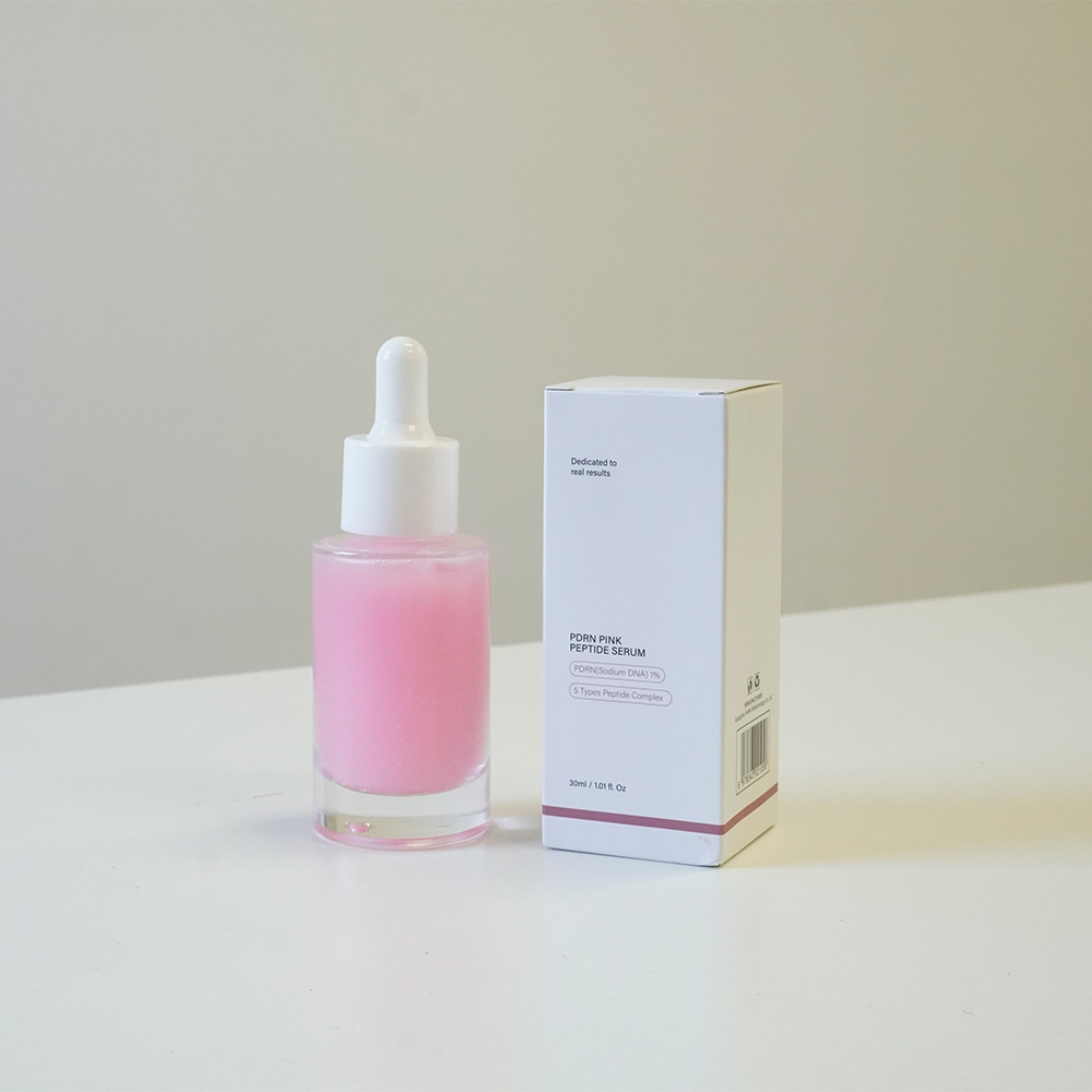 PDRN Salmon DNA Peptide Anti-Aging Anti-Wrinkle Whitening Liquid Serum with Vitamin C Hyaluronic Acid Glycerin 30ml