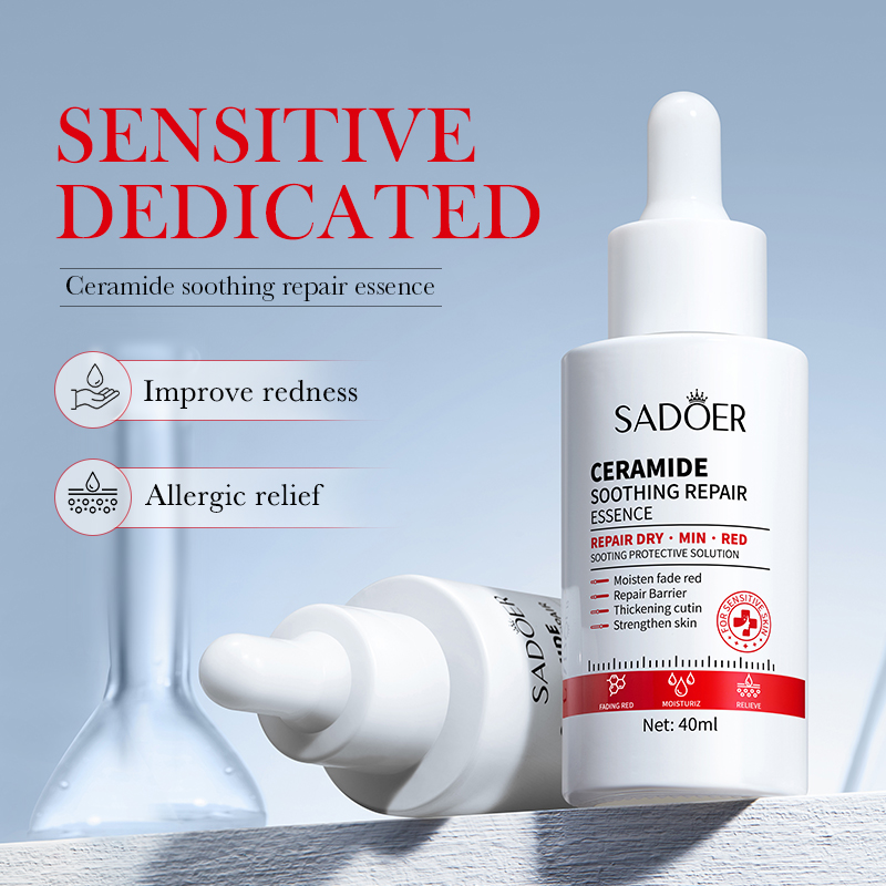 Ceramide &amp; Vitamin E Chemical Liquid Serum 40ml for Face Barrier Repair Soothing Sensitive Skin &amp; Firming for Sensitive Skin