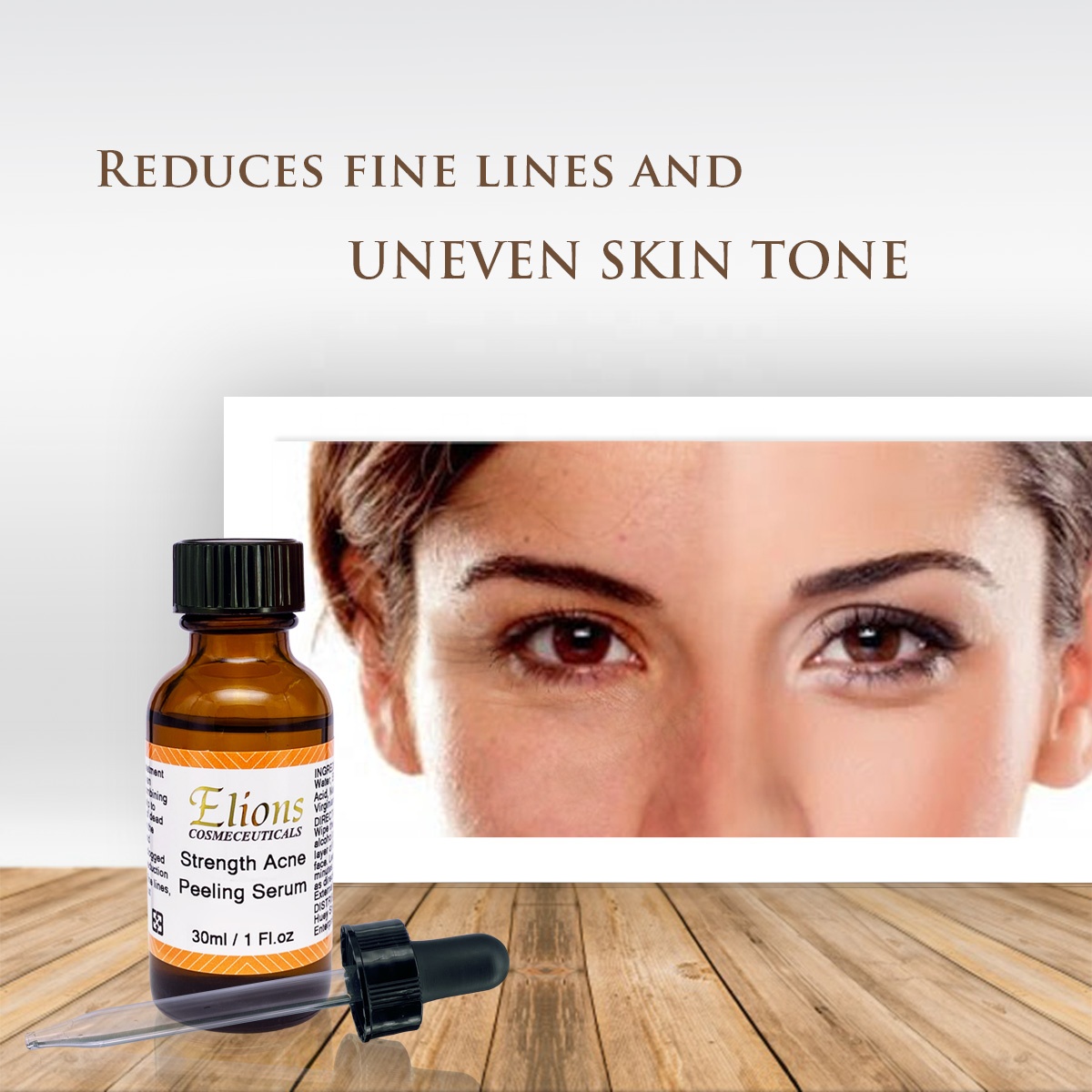 Almond Acid Anti Acne Facial Serum Display
