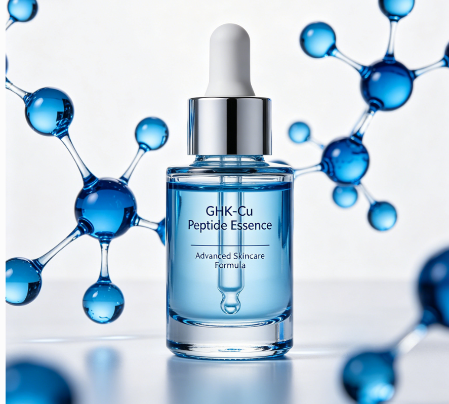 GHK-Cu Blue Copper Peptide Serum Anti Aging Repair Skin Barrier Hydrating Anti Wrinkle Facial Essence Liquid