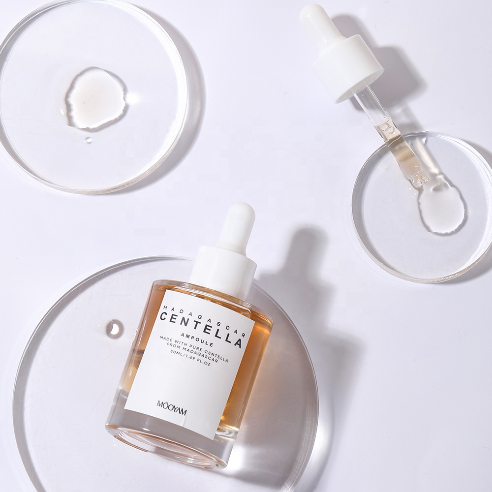 Private Label Centella Asiatica Extract Ampoule Facial Serum for Soothing Sensitive and Acne Skin All-in-one Facial Serum