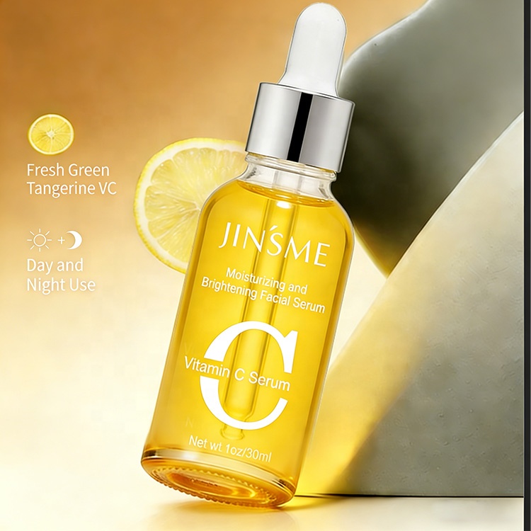 Custom Liquid Vitamin C Serum OEM ODM 30ml 10% Active VC with Hyaluronic Acid &amp; for Anti-Wrinkle Hydrating Firming Face