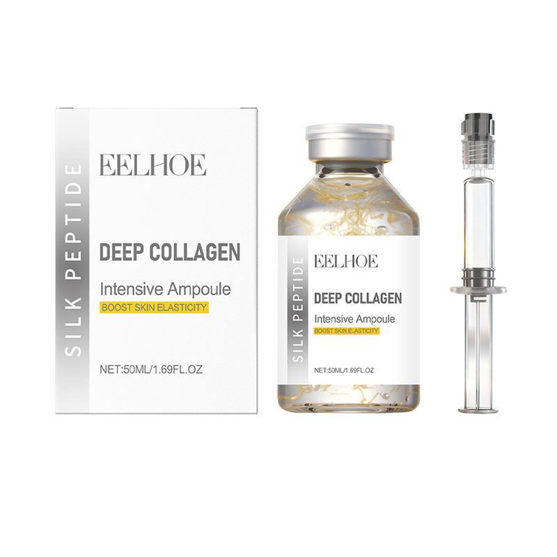 OEM Face Skin Anti Aging Wrinkle Deep Peptides Collagen Firming Essence Silk Multi Peptide Collagen Silk Peptide Essence