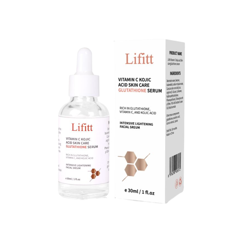 Private Label Vitamin C E Instant Brightening Wrinkle Reduction Facial Serum Hyaluronic Acid Peptide Collagen Anti-Aging Serum