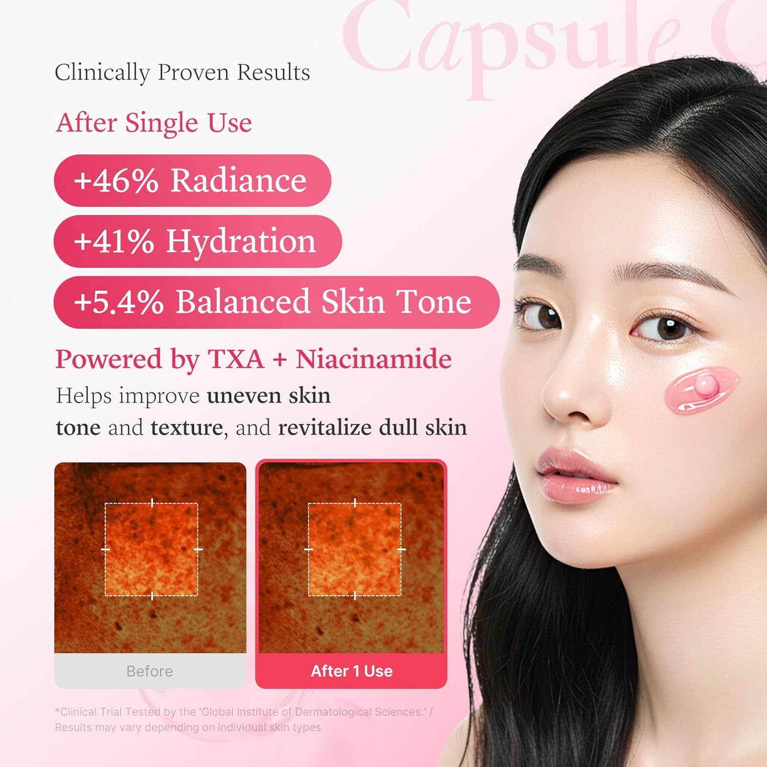 Medicube TXA + Niacinamide &amp; Vitamin C Squalene Night Cream Dual Radiance Moisturizer for Even Skin Tone Texture &amp; Hydration