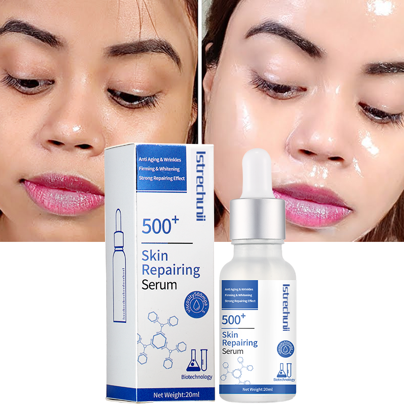Wholesale Custom Microbial Fermentation Skin Care Anti-Wrinkle Firming Whitening 500+ Face Serum For Repair Skin Texture