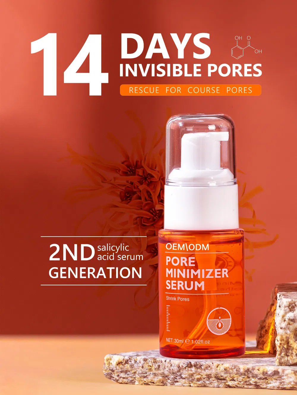 Pore Minimizer Face Serum Multi-Step Solution for Shrinking Pores, Cleansing, Oil Control Serum