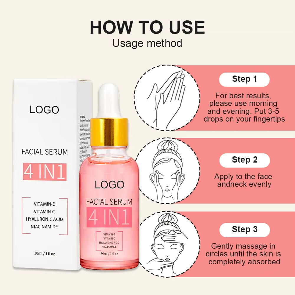 Private Label Anti-Aging Serum with Retinol Peptides Collagen for Firming Reducing Fine Lines Facial Serum