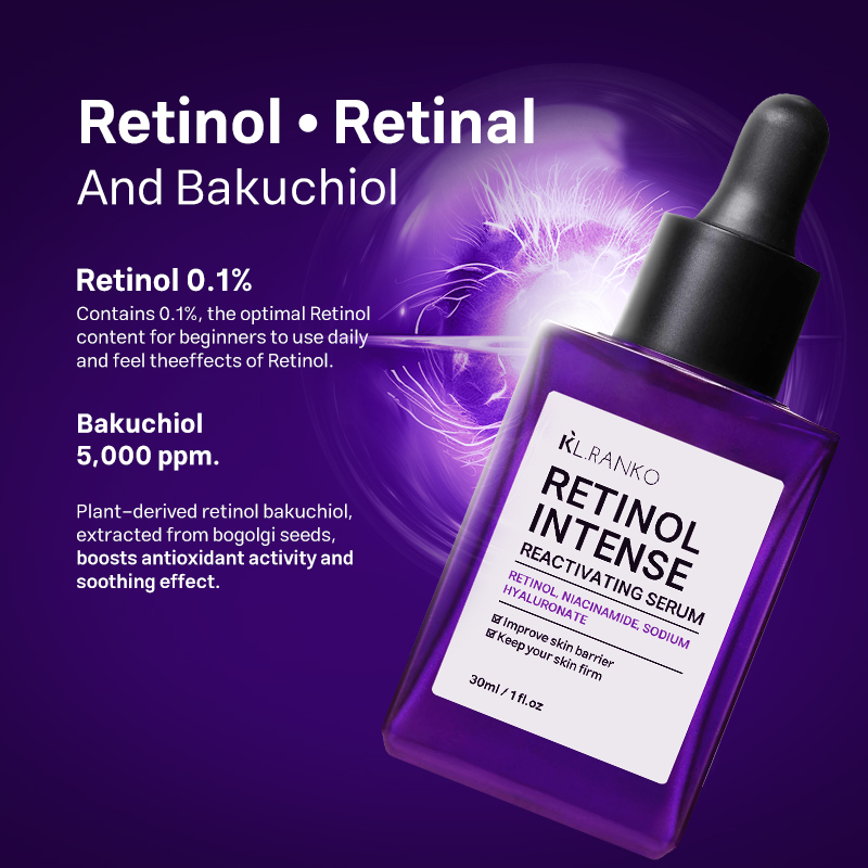 Wholesale Skincare Retinol Face Serum with Vitamin B3 Anti-Aging Firming Moisturizing Reduces Lines Wrinkles for Sensitive Skin