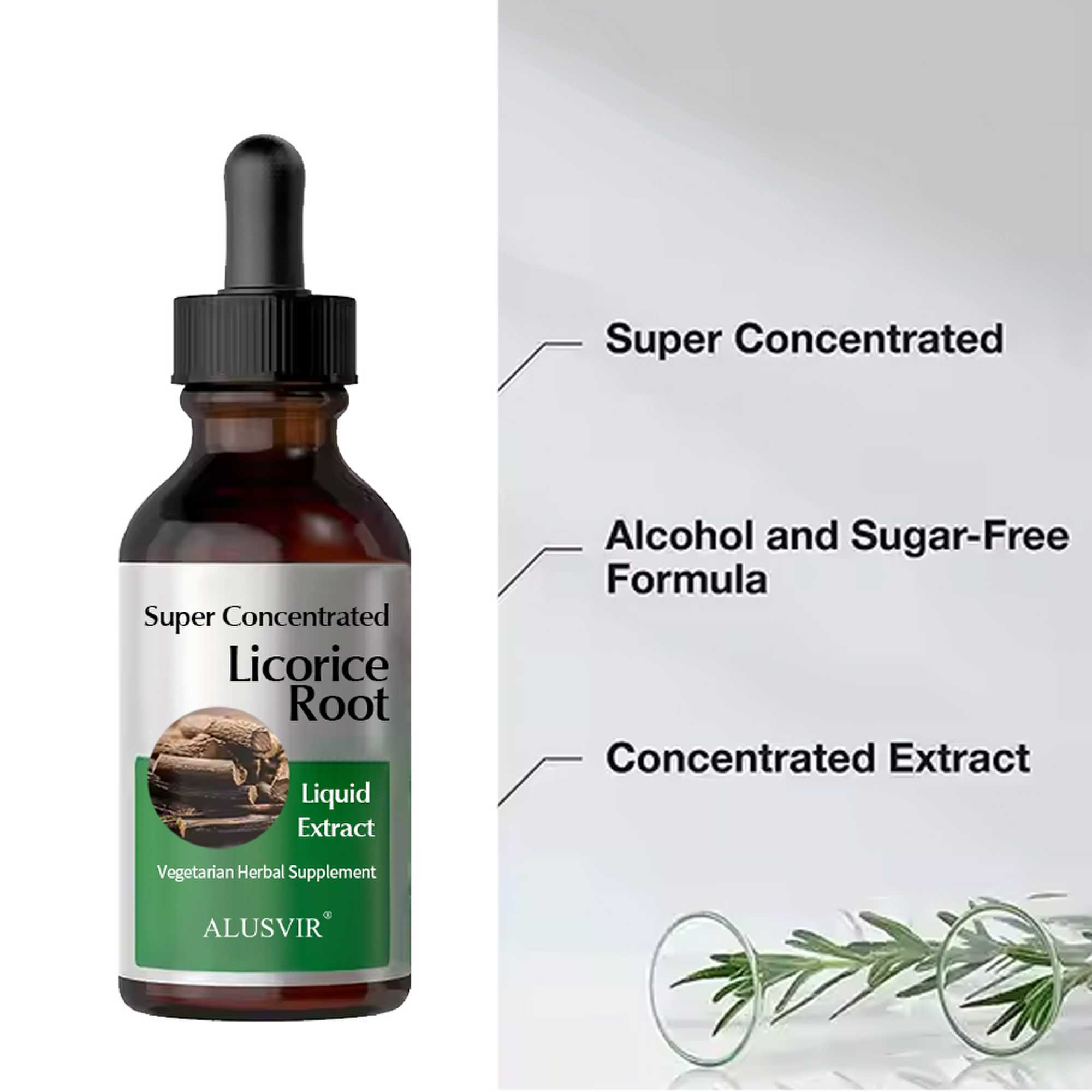 Licorice Root Facial Serum Private Label Natural Beauty Cosmetics Skincare Anti Inflammatory Calms Extract Face Oil Serum