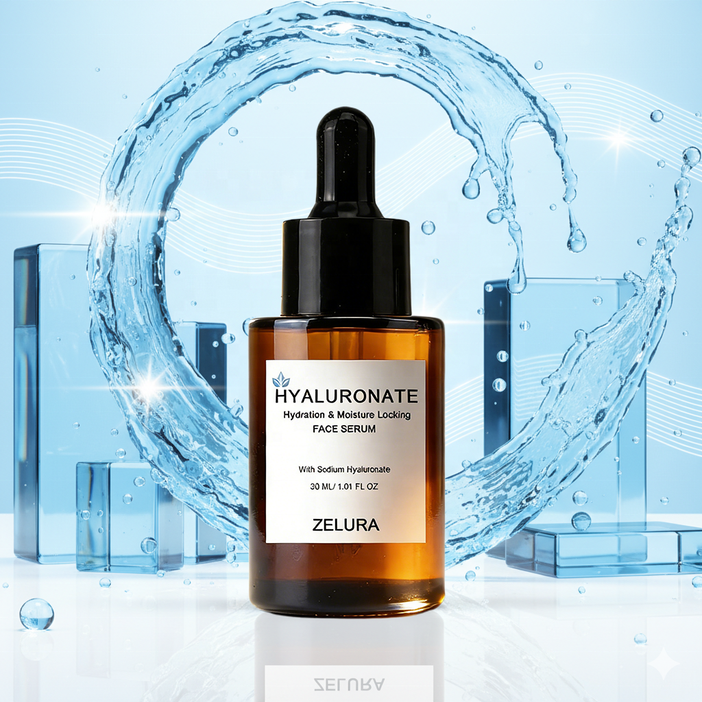 30ml Hyaluronic Acid Pro-Vitamin B5 Squalane Hydrating Serum Barrier Repair Deep Long-Lasting Hydration Facial Skin Care OEM