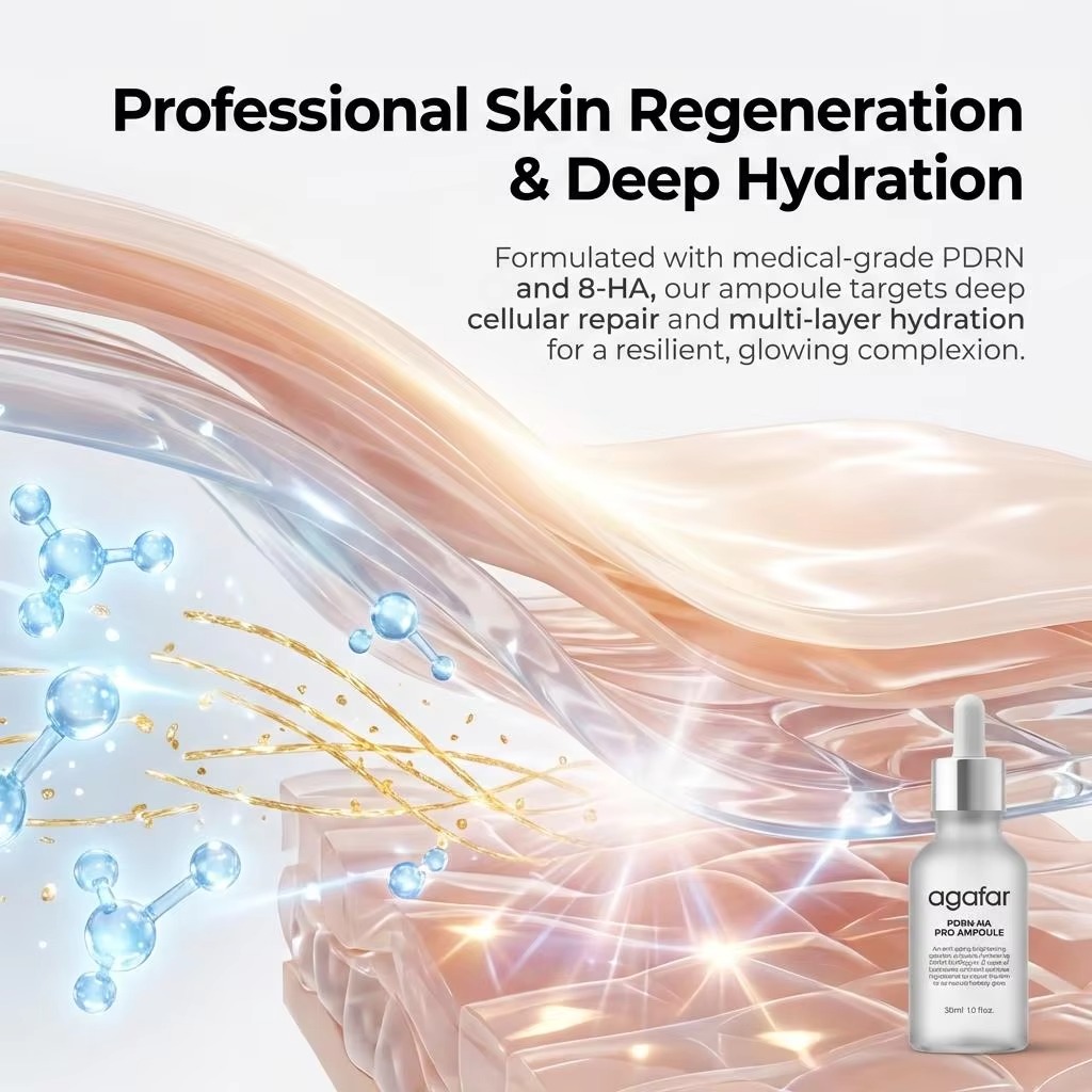 PDRN Salmon DNA 100% Pure 10000ppm Hyaluronic Acid Anti-Aging Anti-Wrinkle Pore Shrinking Whitening Moisturizing Liquid Face